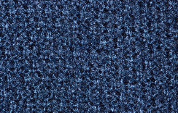 Makró Színmintát Egy Kék Gyapjú Kardigán Részletezi Finom Textúrák Kötött — Stock Fotó