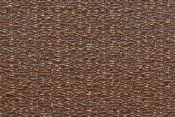 One solid color textured brown background of tightly woven threads with a mottled and rough appearance.