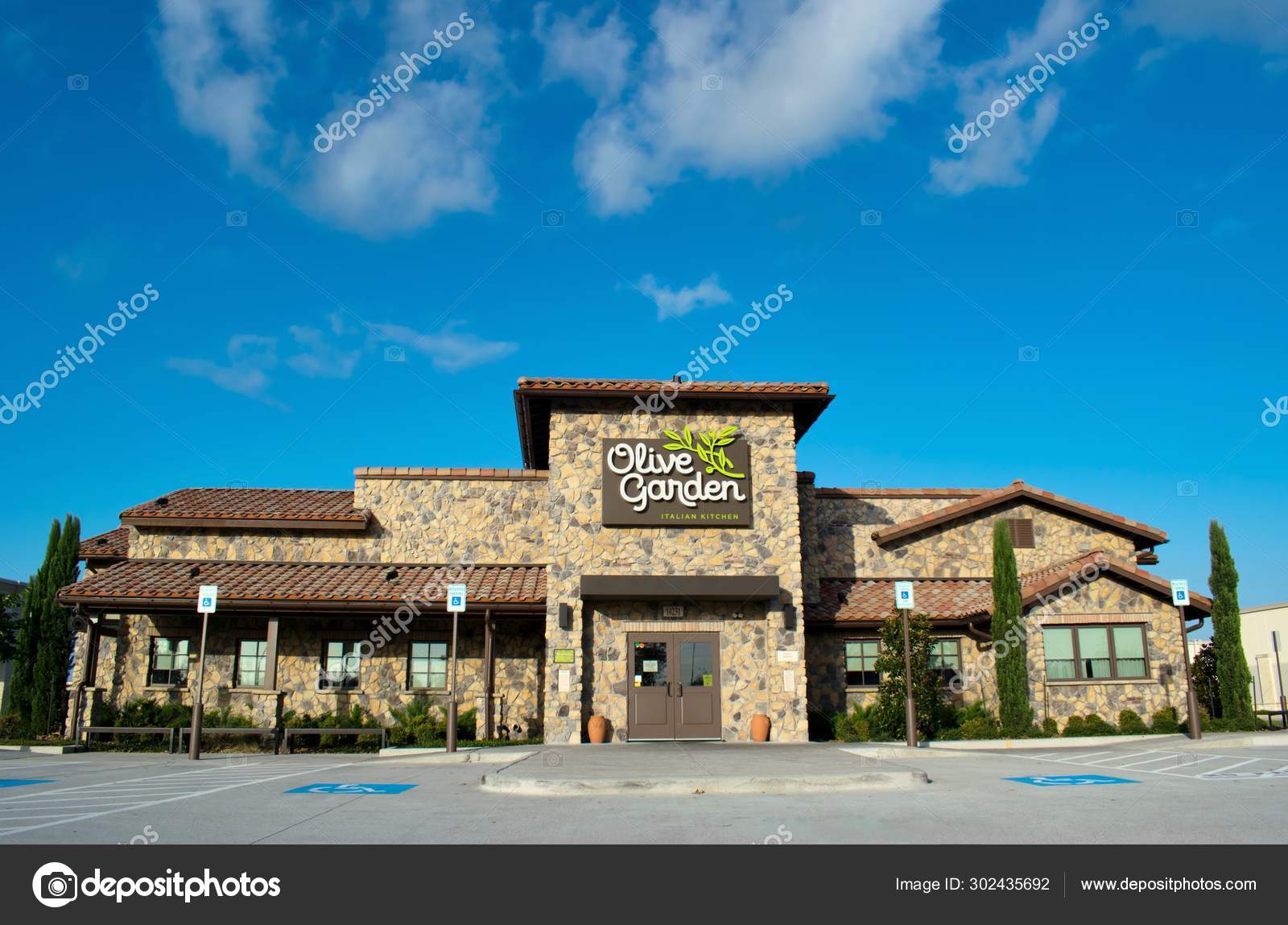 Houston Texas Usa 2019 Olive Garden Restaurant Humble Founded 1982