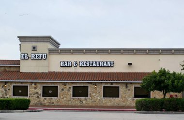 Houston, Texas/Usa 09/06/2019: El Refu Meksika restoranı Humble, Texas'ta yer alıyor. Tex Mex restoranları Teksas'ta popülerdir ve eyaletin her yerinde bulunabilir.