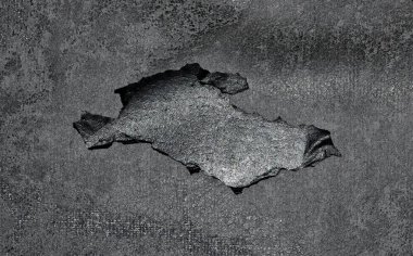 Sentetik malzeme ile yıpranmış olan ortasında büyük bir delik gösteren bir bilgisayar sandalyesinde yıpranmış siyah döşeme kaplama.