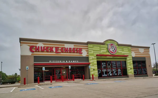 Houston Texas Estados Unidos 2020 Chuck Cheese Location Houston Restaurante — Foto de Stock