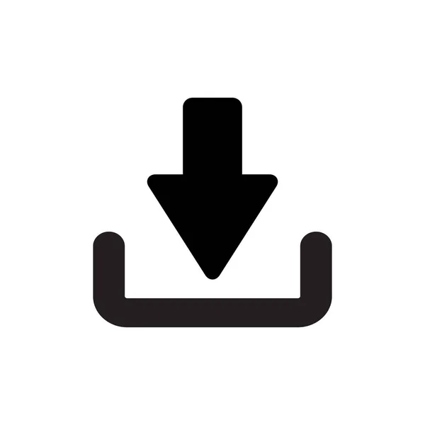 Baixar Button Icon Vector Baixar File Symbol Ilustração — Vetor de Stock
