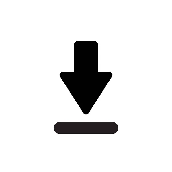 Descargar Botón Icono Vector Diseño Símbolo Flecha Hacia Abajo — Vector de stock