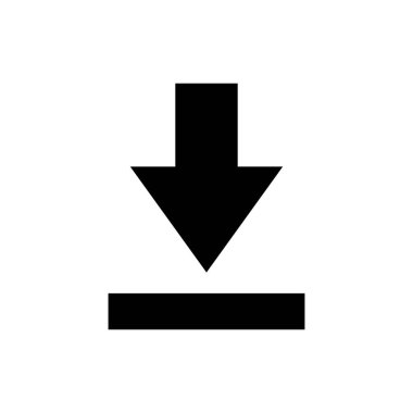 Simge Vektörü İndir. Beyaz Arkaplanda Sembol İndir