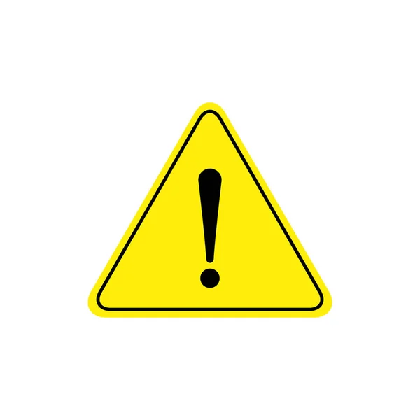Icona Avvertimento Gialla Segnale Pericolo Attenzione Simbolo Illustrazione — Vettoriale Stock