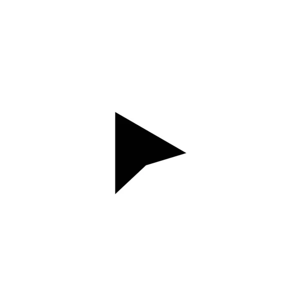 Black Arrow Cursor Icon Vector Auf Weißem Hintergrund Computer Mauszeiger — Stockvektor