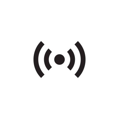 Wifi Simge Vektörü Beyaz Arkaplanda izole edildi. Kablosuz Sembol