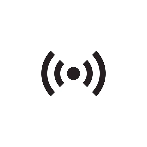 Wifi Icon Vector Isolado Fundo Branco Símbolo Sem Fios — Vetor de Stock