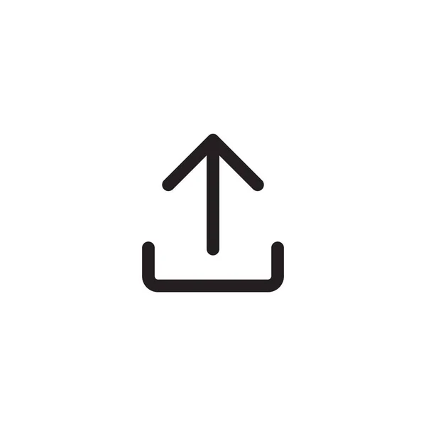 Ανεβάστε Εικονίδιο Διάνυσμα Απομονωμένο Λευκό Φόντο Σύμβολο Arrow — Διανυσματικό Αρχείο