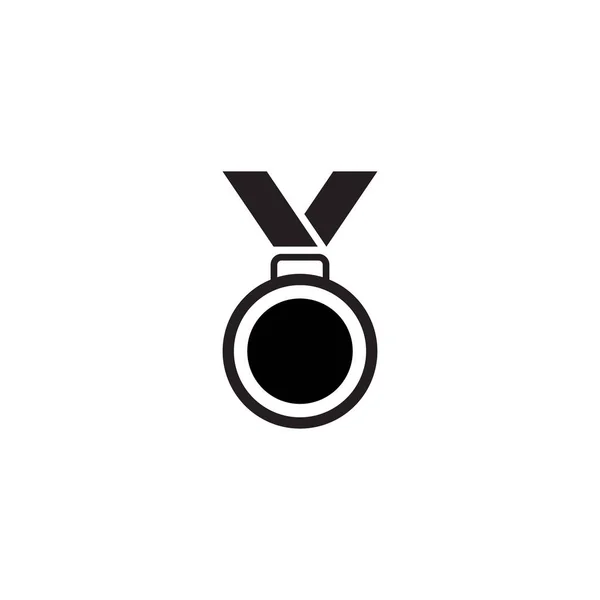 Medal Ikon Vektor Trendy Izolált Fehér Háttér — Stock Vector