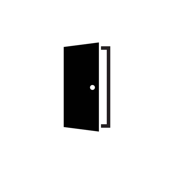 Otevřené Dveře Ikona Vektor Módním Stylu Izolované Bílém Pozadí — Stockový vektor
