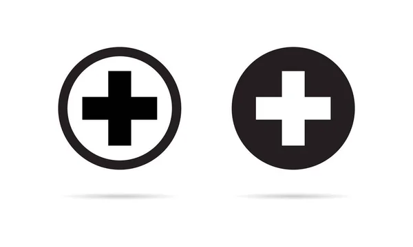 Medical Cross Icon Vector Trendigen Stil Isoliert Auf Weißem Hintergrund — Stockvektor