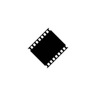 Film Strip Simgesi Vektörü Moda Tarzı. Film Filmi Sembol İllüstrasyonu