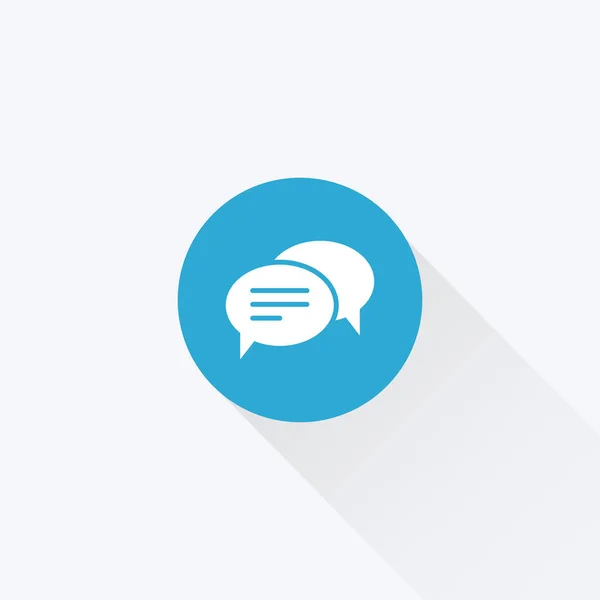 Botschafts Icon Trendigen Flachen Stil Feedback Kommentar Chat Symbol Vektorillustration — Stockvektor