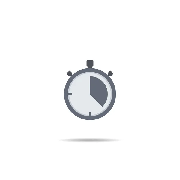 Chronomètre Icône Vecteur Dans Style Plat Mode Illustration Symbole Minuterie — Image vectorielle