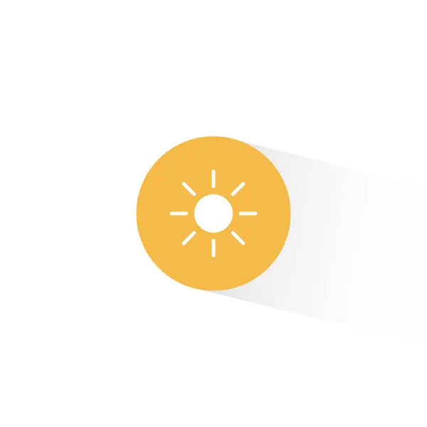 Sun Icon Vector Trendy Flat Style Illustrazione Del Simbolo Del — Vettoriale Stock