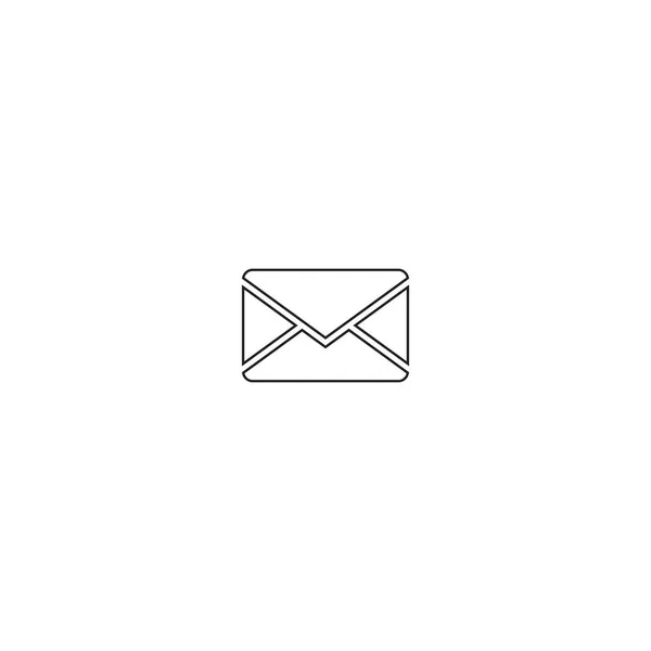 Meddelande Icon Vector Trendy Outline Style Mail Symbol Illustration Redigerbar — Stock vektor