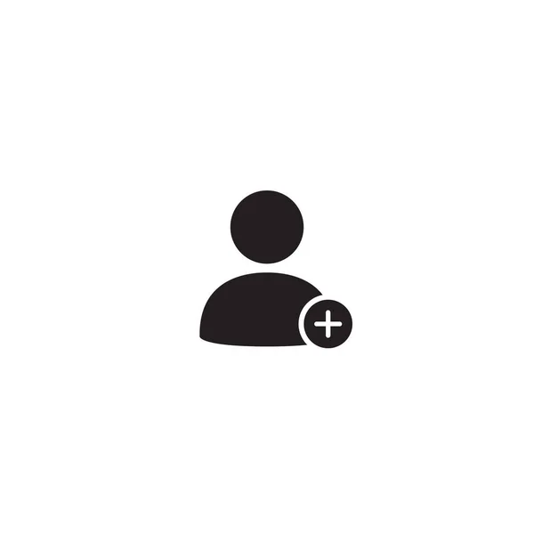 Añade User Icon Vector Trendy Style Ilustración Símbolos Contacto — Vector de stock
