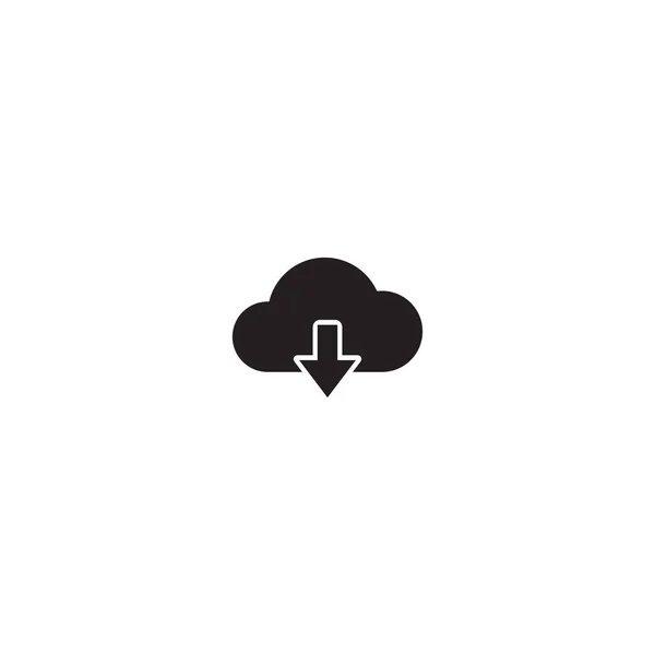 Icon Vector Trendy Style Herunterladen Symbolbild Für Cloud Speicherung — Stockvektor