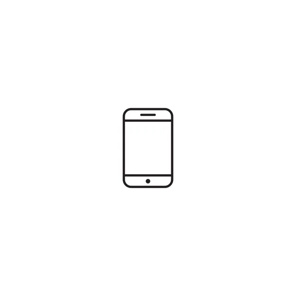Smartphone Vector Icono Estilo Contorno Moda Ilustración Del Símbolo Del — Vector de stock