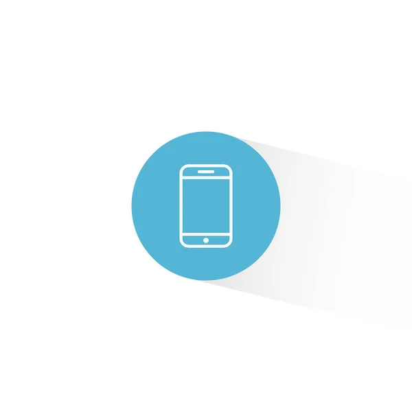 Smartphone Icon Vector Estilo Plano Moda Ilustración Del Símbolo Del — Vector de stock
