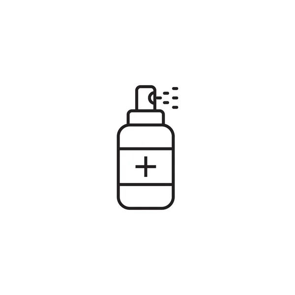 Antiseptic Spray Icon Vector Trendy Outline Style Hand Sanitizer Symbol — Stock Vector