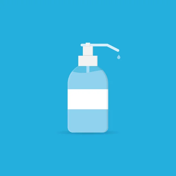 Antiseptic Bottle Icon Vector Trendy Flat Style Dalam Bahasa Inggris - Stok Vektor