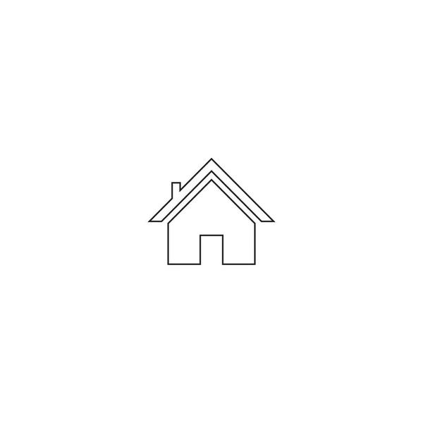 House Icon Vector Trendy Outline Stijl Home Symbool Illustratie Bewerkbare — Stockvector