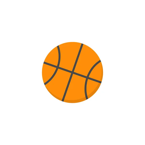 Μπάσκετ Εικονίδιο Διάνυσμα Trendy Flat Style Απλή Απεικόνιση Συμβόλων Αθλητισμού — Διανυσματικό Αρχείο