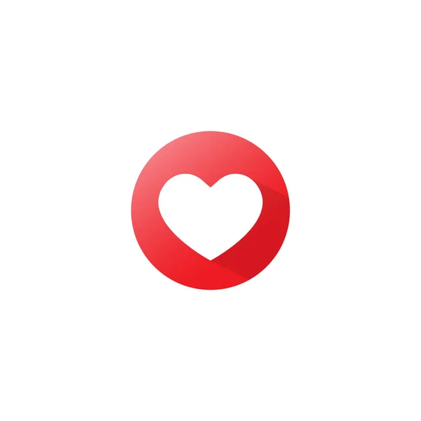 Love Button Icon Vector Trendy Flat Style Сердцебиение — стоковый вектор