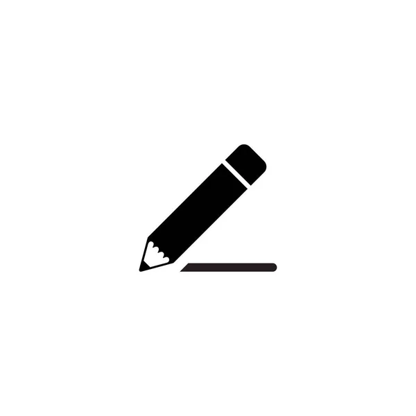 Pencil Icon Vector Line Trendy Style Isolated White Background — Stock Vector