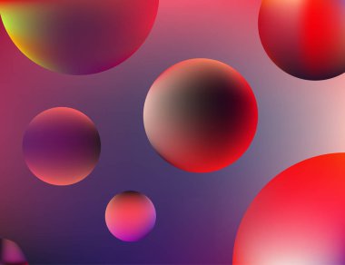 Modern daire renkli ve gradyan stilini ile arka plan