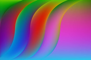 Grafik illüstrasyon parlak Sıvı ve renkli sıvı şekillerle