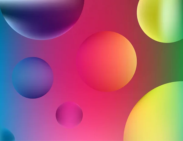 Abstrakter Hintergrund Mit Farbenfrohem Und Gradientem Stil Des Modernen Kreisdesigns — Stockfoto