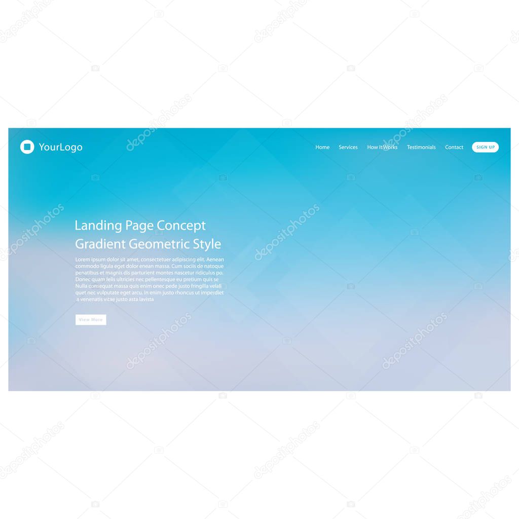 Abstract colorful background of web page for website and landing page template