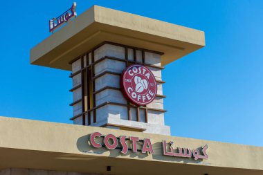 Costa kahve Rüzgar tüneli İngilizce ve Arapça oturum.