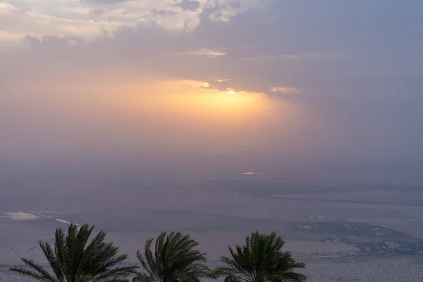 Desert Sunset on top of Jebal Hafeet (Jebel Hafit)