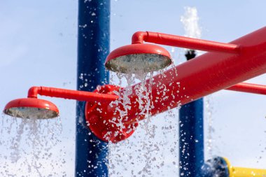 Splash Pad çocuklar için Summertime eğlenceli.