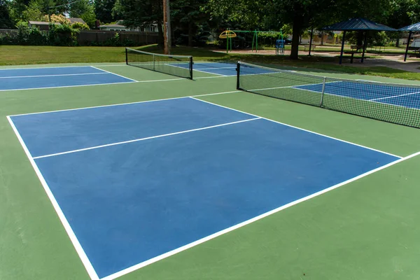 Freizeitsport von Pickleball-Platz in Michigan, USA — Stockfoto