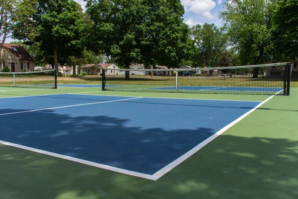 Deporte recreativo de la cancha de pickle ball en Michigan, EE.UU. —  Fotos de Stock