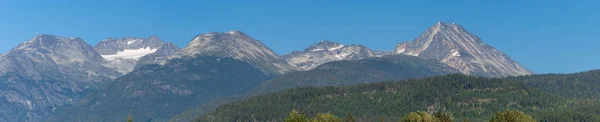 Panorama de hermosos árboles y bosques en Whistler / Blackcomb, We — Foto de Stock