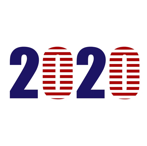 Vote 2020 United States America Usa Presidential Primary Election November — Stock Vector