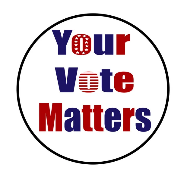 Stem Matters 2020 Voor Verenigde Staten Van Amerika Presidentsverkiezingen November — Stockvector