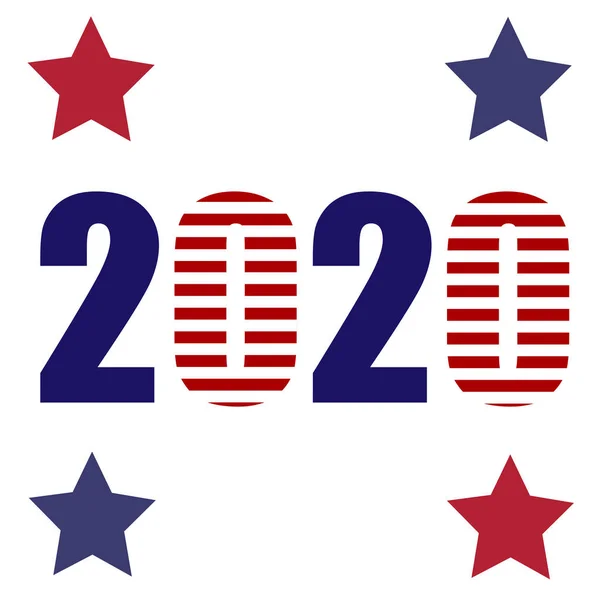 Vote 2020 United States America Usa President Primary Elections November — Stockový vektor