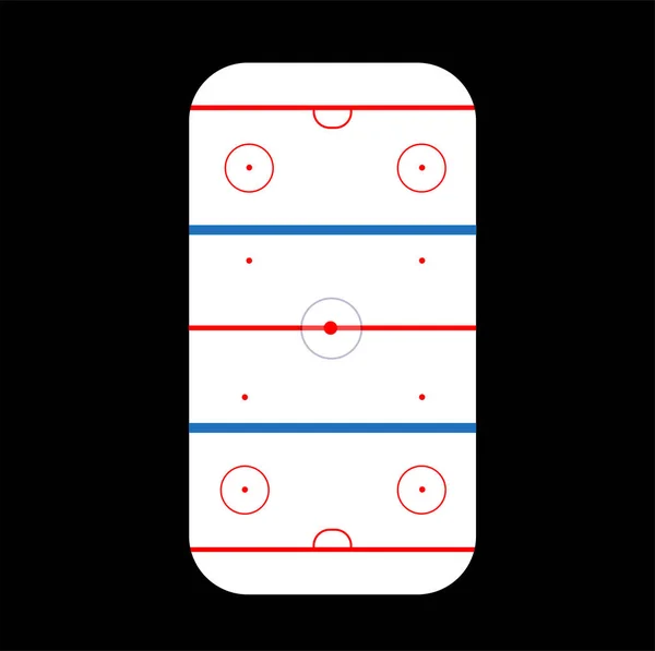 Ice Hockey Rink Vector for sports concepts