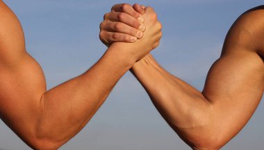 Güreş, rekabet gücü karşılaştırma silah. Vs. İnsanlar, eğlence, meydan okuma. Rekabet kavramı - erkek arkadaş kol güreş yakın. Liderlik concep