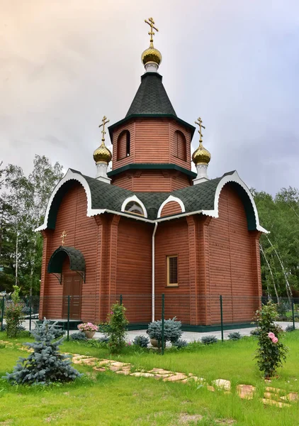 Photo New Church Xenia Petersburg Small Town Kavalerovo Primorsky Territory — Stock Photo, Image