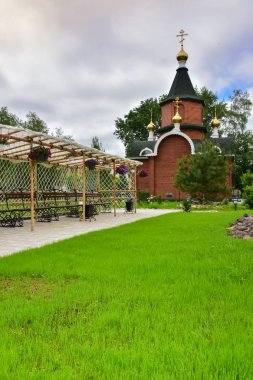 Fotoğraf, yeni Kilisesi, St. Xenia Kavalerovo küçük kasaba Primorsky Rusya içinde St. Petersburg