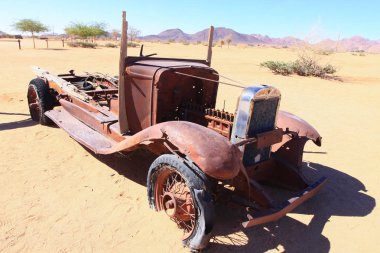 Küçük kasaba Solitaire Namibya retro bir cazibe